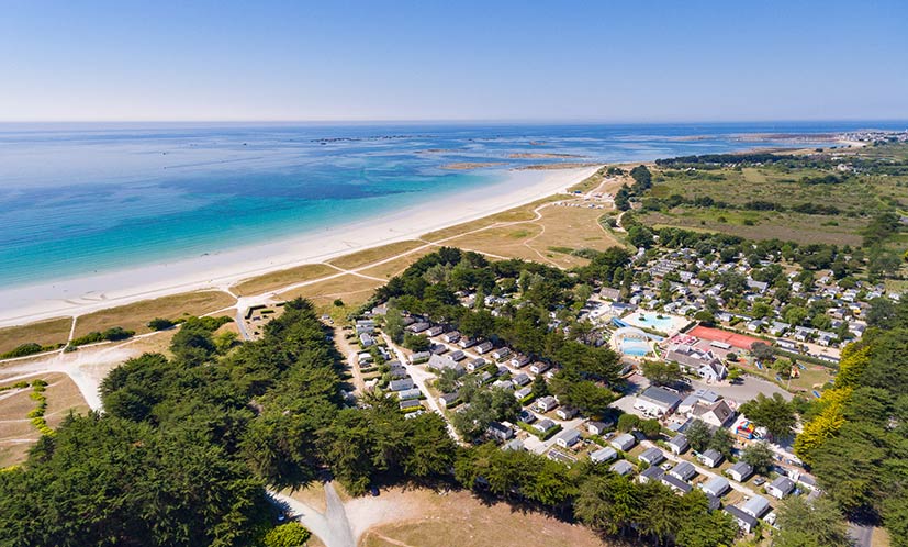 Camping La Plage vue aérienne