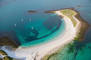 Les îles Glénan - vue du ciel