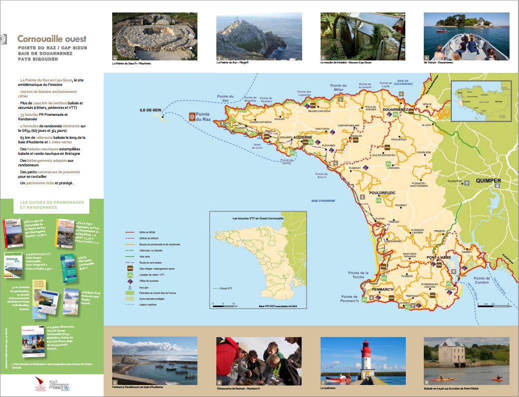 Carte Touristique Finistère Sud | imvt Carte Touristique Finistère Sud | imvt