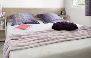 Lodge panoramique premium 4 personnes - chambre parentale