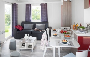 Lodge panoramique premium 4 personnes - le séjour