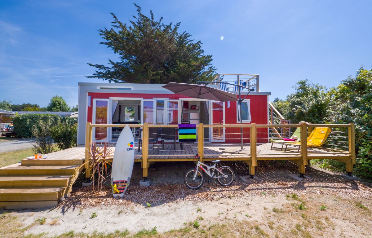 Campin de la plage - lodge panoramique premium 4 personnes