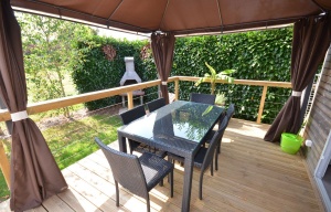 Cottage Keywest 6 personnes deux lodges - terrasse