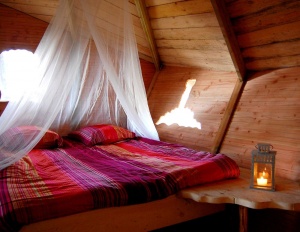 Cabane dans les arbres - couchage
