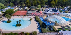 Camping de la plage - vue aérienne