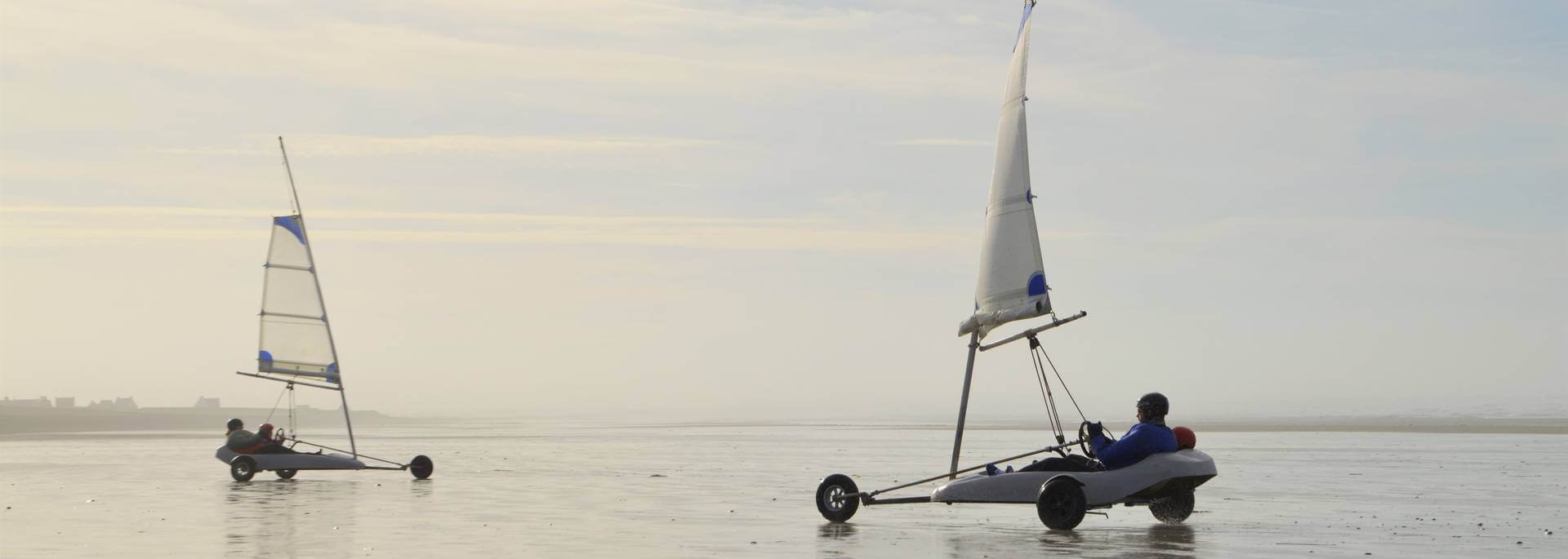 où faire du char à voile en Finistère sud