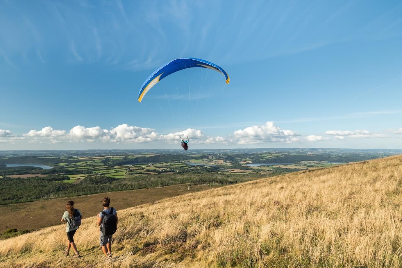 parapente au Menez Hom