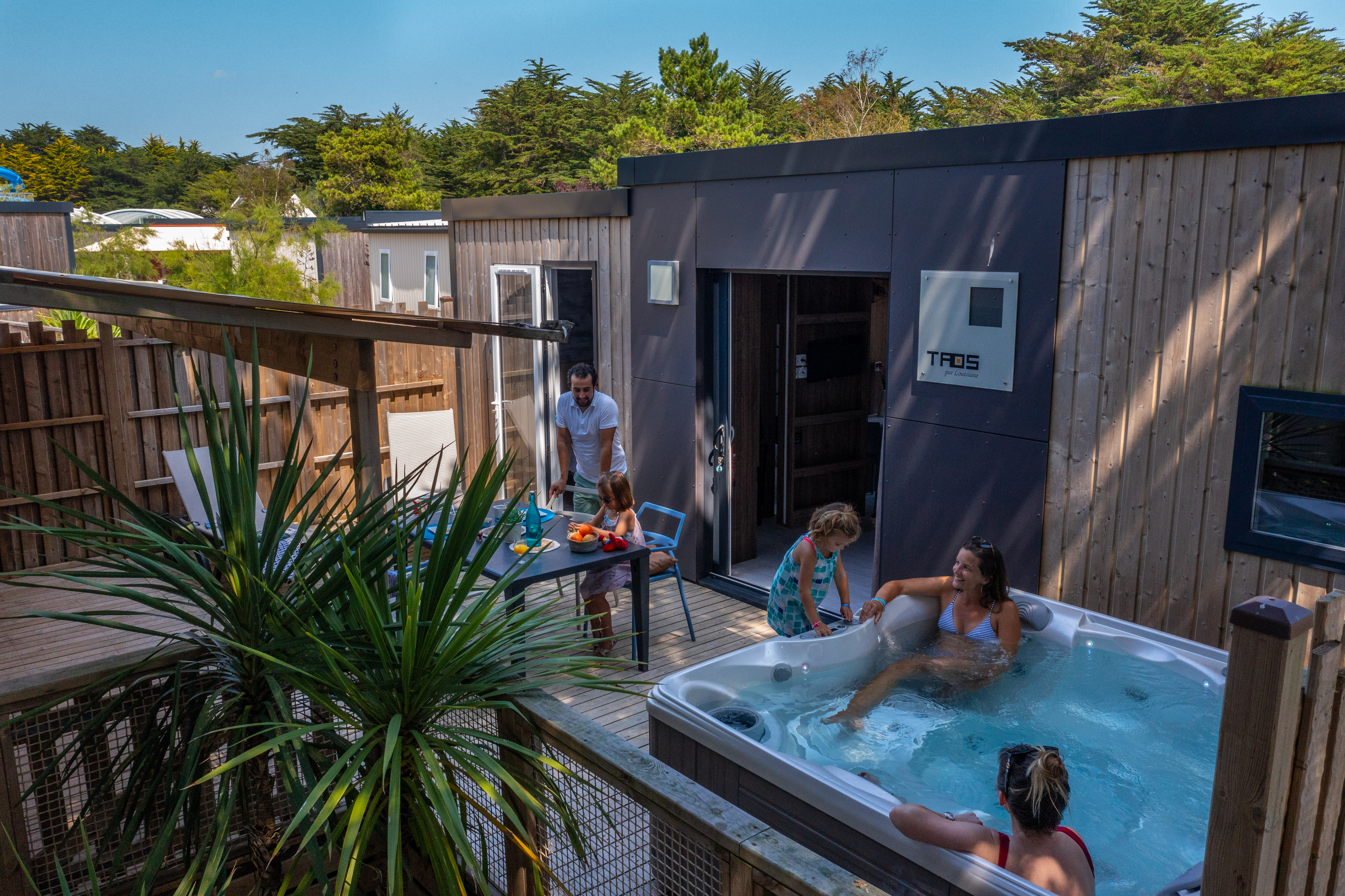 Cottage Double 6 personnes 3 chambres 3 salles de bain Premium avec spa - Camping La Plage - Penmarch - Image 06