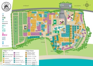 Plan camping Village la plage 2025